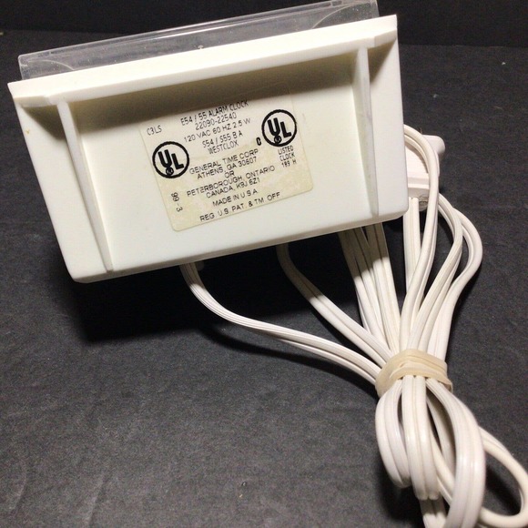 Vintage Westclox DIALITE Electric Alarm Clock Model 22090-22540 Made in USA M2 - Picture 5 of 10